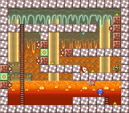 Level 5-2 map in the game Mario & Wario.
