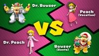 A promotional image for the Peach vs. Bowser Tour