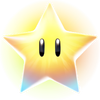 The icon for the Super Star from Mario Kart World