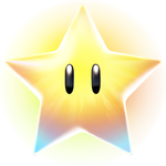 The icon for the Super Star from Mario Kart World
