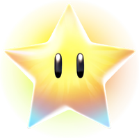 The icon for the Super Star from Mario Kart World