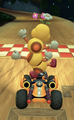 Wiggler performing a trick.