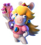 Artwork of Rabbid Peach in Mario + Rabbids Sparks of Hope