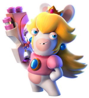 Artwork of Rabbid Peach in Mario + Rabbids Sparks of Hope