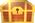 A Treasure chest containing a Tablet Piece, from Paper Mario: Sticker Star.