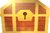 A Treasure chest containing a Tablet Piece, from Paper Mario: Sticker Star.