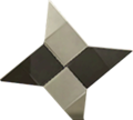 An origami shuriken