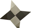 An origami shuriken in Paper Mario: The Origami King