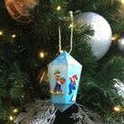 Thumbnail of a printable Mario-themed holiday ornament
