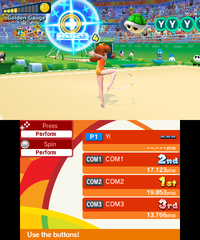 Rhythmic Gymnastics Plus from Mario & Sonic at the Rio 2016 Olympic Games on Nintendo 3DS