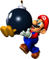 Bob-omb being carried by Mario