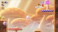 The second 10-flower coin in Upshroom Downshroom in Super Mario Bros. Wonder
