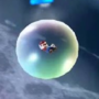 Squared screenshot of Mario in a Bubble in Super Mario Galaxy.