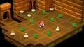 Screenshot of Frog Coins in a concealed area in Belome Temple, from Super Mario RPG for the Nintendo Switch