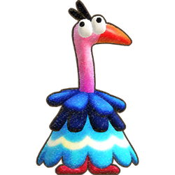 Official artwork of a creature in Yoshi and the Mysterious Book