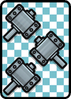 A Hurlhammer ×3 Card in Paper Mario: Color Splash.