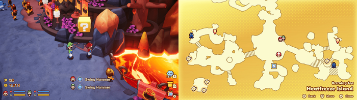 4th block in Heatfreeze Island from Mario & Luigi: Brothership