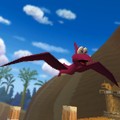A pterosaur in Dino Dino Jungle