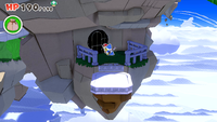 A Not-Bottomless Hole in Shangri-Spa in Paper Mario: The Origami King