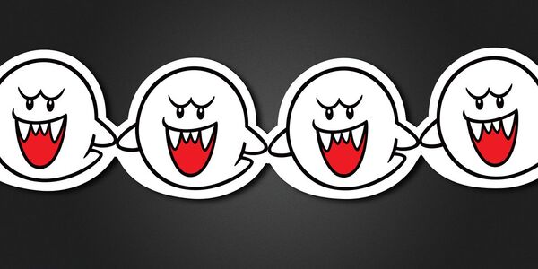 Banner for a printable Boo garland