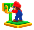 Mario using a pair of Binoculars