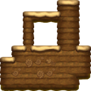 Ground (block) in Super Mario Maker 2 - New Super Mario Bros. U game style, Desert theme.