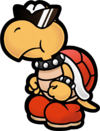 Red Koopa Troopa from Super Paper Mario.