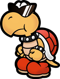 Red Koopa Troopa from Paper Mario: The Thousand-Year Door.