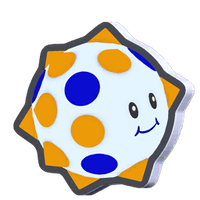 Standee Spike Ball Blue Toad.png