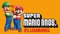 Banner featuring Mario and Luigi