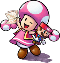 Toadette from Mario & Luigi: Paper Jam
