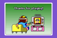 Satoru Iwata cameo in WarioWare.