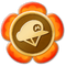 Artwork of the parachute cap badge from Super Mario Bros. Wonder
