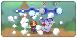 Image showing a partner move in Paper Mario: The Thousand-Year Door (Nintendo Switch)