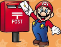 Artwork for the Japan Post Super Mario stamp series