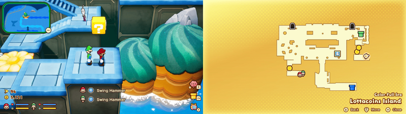 9th ? block in Lottacoins Island from Mario & Luigi: Brothership