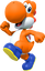 Orange Yoshi from Mario Kart Tour