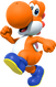 Orange Yoshi from Mario Kart Tour