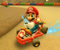 The icon of the Mario Cup challenge from the 2019 Winter Tour and the Bowser Cup challenge from the Summer Festival Tour in Mario Kart Tour