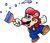 Artwork of Mario from Mario Paint