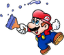 Artwork of Mario from Mario Paint