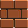 Artwork of a Brick Block in New Super Mario Bros. Wii (also used for New Super Mario Bros. 2 and New Super Mario Bros. U)