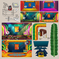 Paper Mario: Color Splash concept artwork.