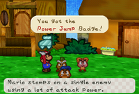 Paper Mario Goompa Power Jump Badge.png