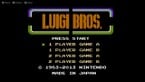 Screenshot of the title screen of Luigi Bros., a port of Mario Bros.