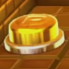 Squared screenshot of a gold P Switch from Super Mario 3D World.