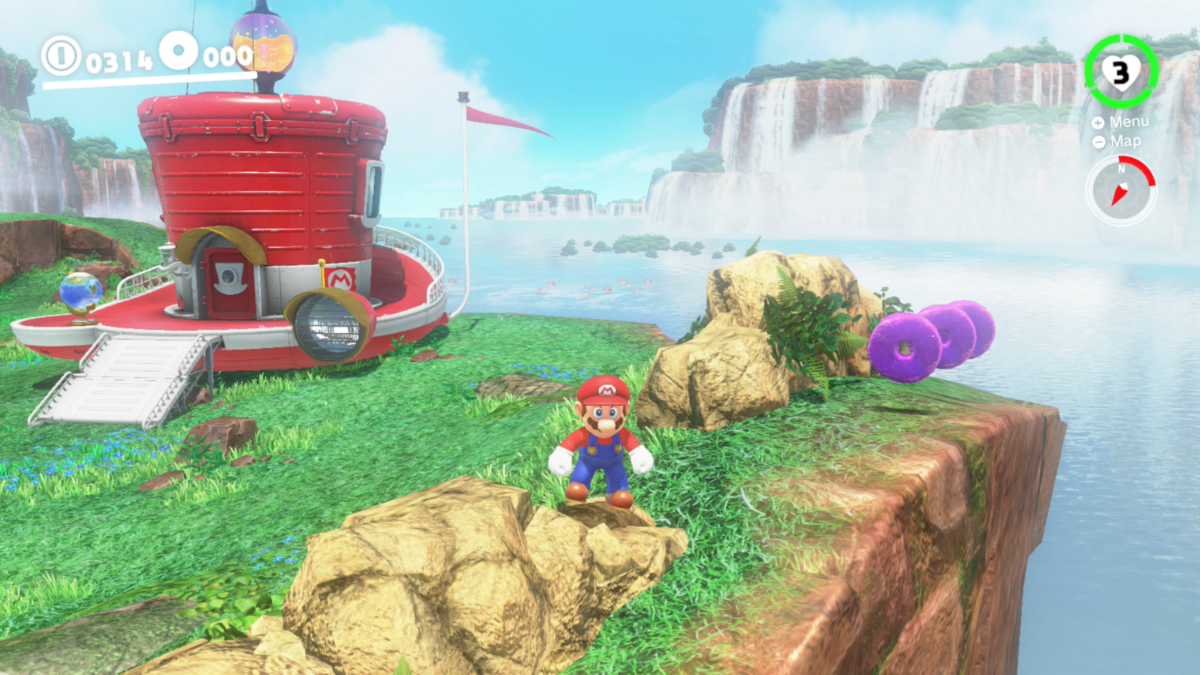 Brand new footage of Cascade Kingdom in Super Mario Odyssey