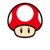 Sticker of a Mushroom from Mario Party Superstars