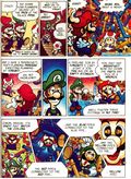 A magazine scan used to illustrate how Mario appears in the comics.