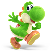 Yoshi's Yoshi's Crafted World variant in Super Smash Bros. Ultimate